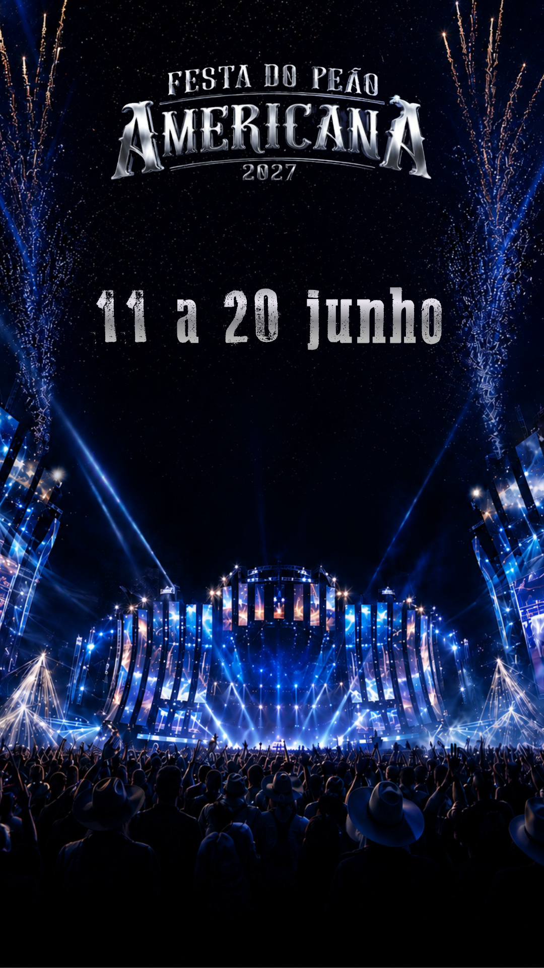 Arte oficial móvel da 38ª Festa do Peão de Americana 2026